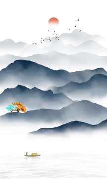 水墨山水畫