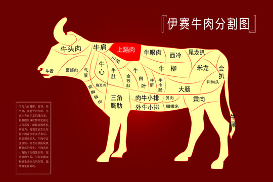 牛肉分割圖