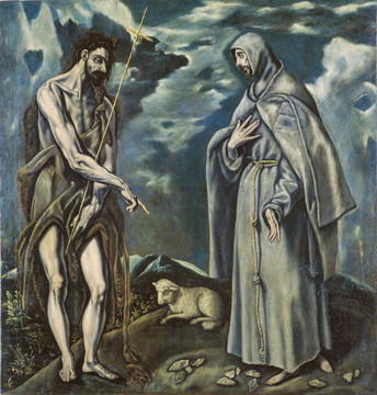 埃尔格列柯牧师与牧羊人油画