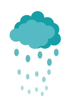 藍(lán)色云彩小雨點(diǎn)