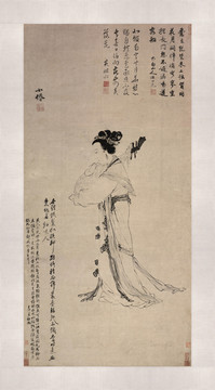 吳偉琵琶美人圖