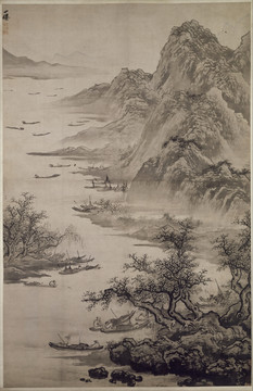 吳偉漁樂圖