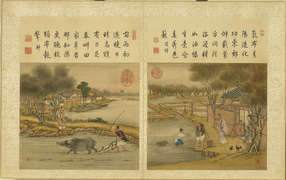 陳枚耕田圖