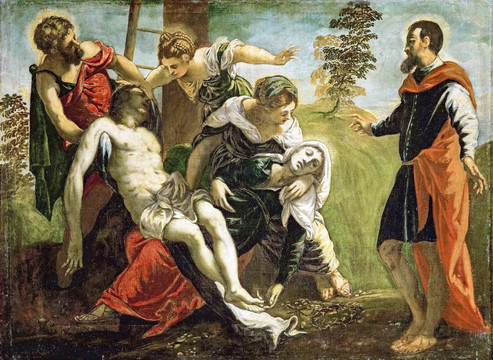 丁托列托去世的耶稣油画