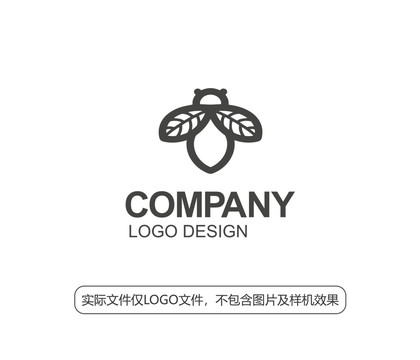 蜜蜂树叶logo