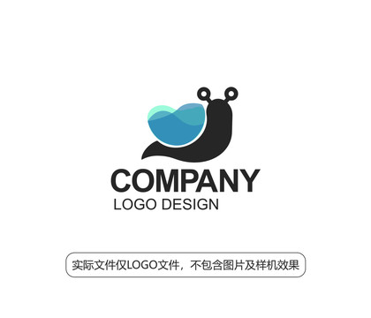 蜗牛水滴LOGO