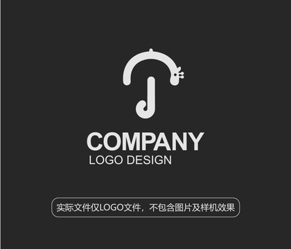 雨伞长颈鹿LOGO