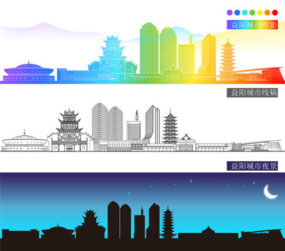 益陽城市剪影