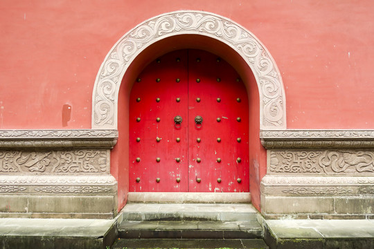 寺院红门