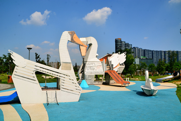 公园鹅造型景观雕塑