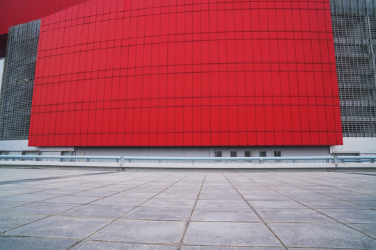 中国南京奥体中心建筑和广场