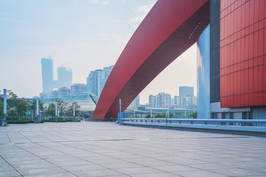 中国南京奥体中心建筑和广场