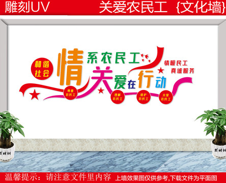 關(guān)愛農(nóng)民工文化墻