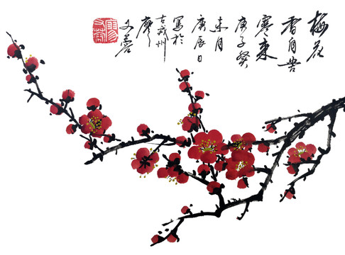 梅花香自苦寒來已摳圖