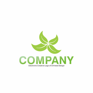 原創(chuàng)綠色葉子公司logo標(biāo)志