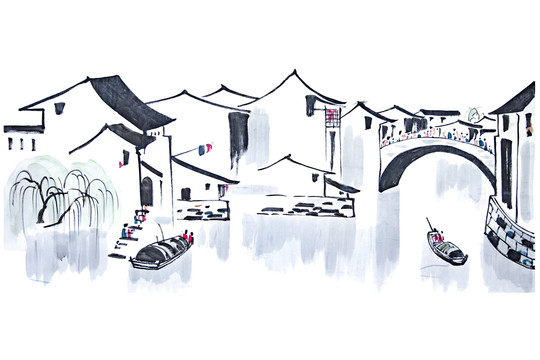 水墨江南畫