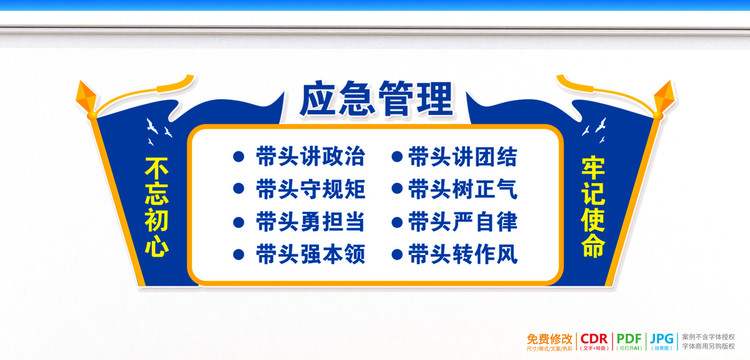 應(yīng)急管理八個(gè)帶頭