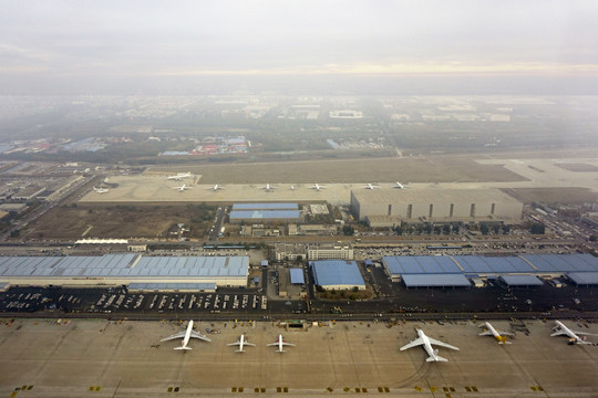 北京首都国际机场航空港航拍