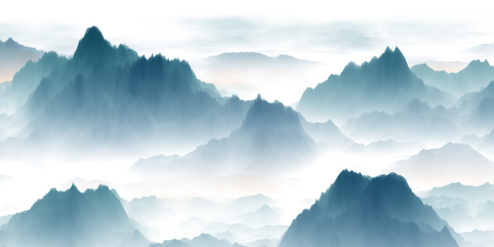 水墨山水圖