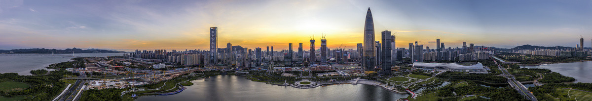 深圳湾航拍全景