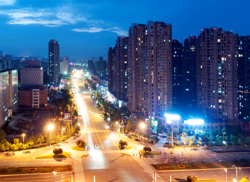 江西南昌城市夜景