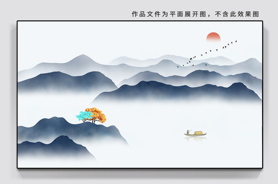 山水背景墻