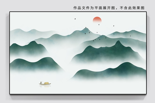 山水裝飾畫(huà)