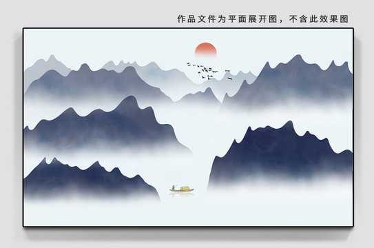 禅意山水画