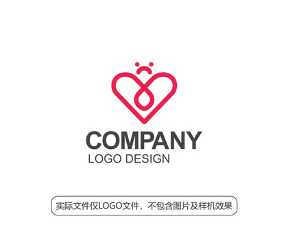 心形蜜蜂logo