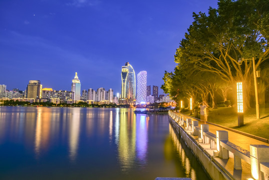 厦门筼筜湖夜景