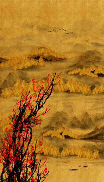 國(guó)畫梅花