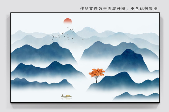 山水裝飾畫