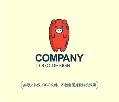 橘色猪LOGO