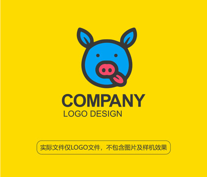 贪吃猪头LOGO