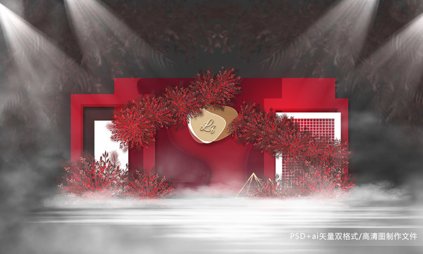 酒紅現(xiàn)代婚禮