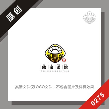 黑标系列饺子拉面logo