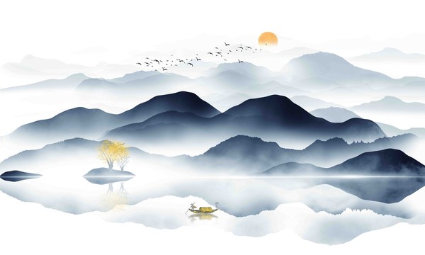 水墨背景墻