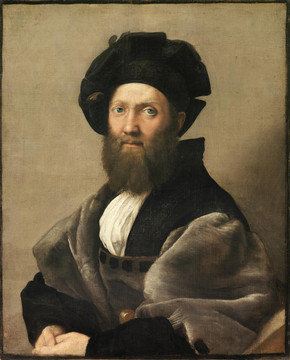 拉斐尔·圣齐奥男子肖像油画