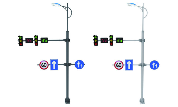 交通信号照明杆综合杆