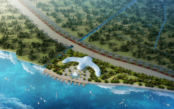 生態(tài)公園鳥瞰