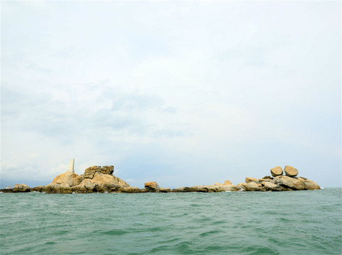 珠海市桂山岛景色和海钓运动