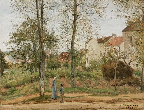 卡米耶·毕沙罗乡村风景油画