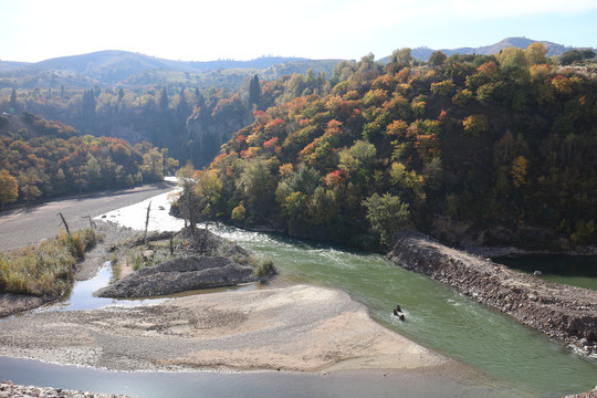 山谷河流