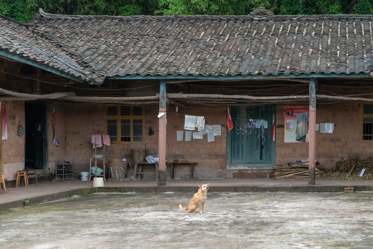 川西民居土坯老房子