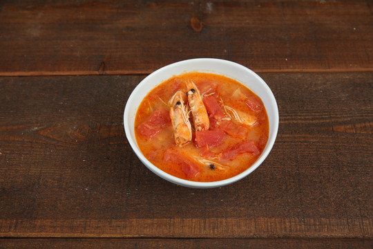 虾头奶油西红柿汤