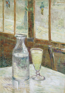 文森特·威廉·梵·高玻璃杯静物油画