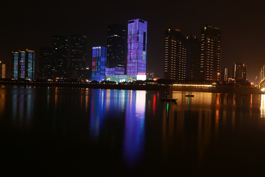 湘江边万达广场夜景