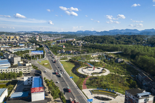 宜都市枝城镇门户广场