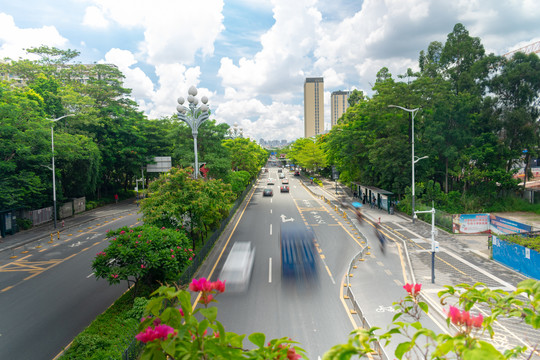 道路车流