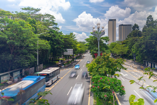 道路车流